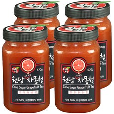 자연미가 원당에 담근 자몽청, 4개, 570g, 1개입