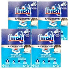 finish 洗碗碇 洗碗機專用 125顆, 4盒, 2125g