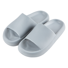 ABLE FACTORY 厚底室內拖鞋, 柔軟彈性, 耐磨耐穿, 高回彈性能, 靜音設計, 灰色, 270mm, 1雙