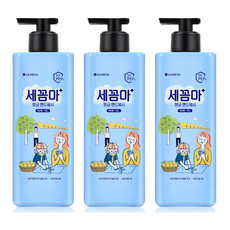 온더바디 세꼼마 항균 젤타입 핸드워시 레몬 버베나향, 480ml, 3개