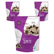 Tigak Taegak 酥脆香醇炸海苔脆片, 60g, 3包