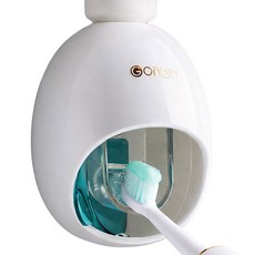 HANBOMNURI 免鑽孔自動牙膏擠壓器, 1個, 藍色