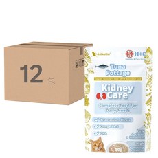 astkatta 冰島 貓用 腎臟保健低磷主食餐包 鮮燉鮪魚肉泥, 50g, 12包