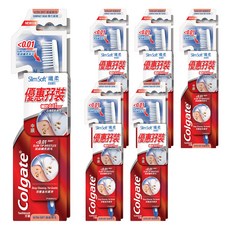 콜게이트 슬림소프트 컴팩트헤드 칫솔, 2개입, 6개