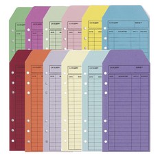 Sevenzip 牛皮紙零用錢信封 12件組, 混合顏色, 1套