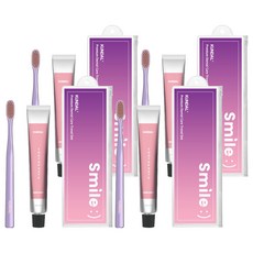 KUNDAL 昆黛爾 牙科護理攜帶式牙膏 50g+牙刷 隨機出貨, 4組