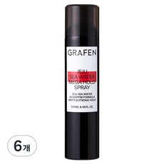 그라펜 제주 해수 메가 홀드 헤어 스프레이, 6개, 250ml