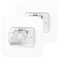 小麥購物 加大無痕掛桿固定架 L1022, 2個, 透明色