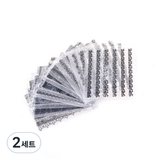 LOVISH 淑女美甲貼30款組合, 2個, 黑色