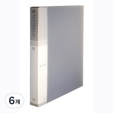 PP彩色 A4 60張 3孔活頁夾文件, 黑色, 6個