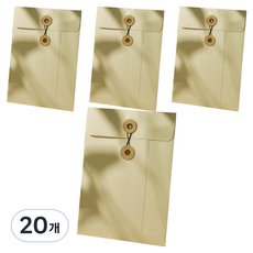 微笑紙質文件檔案收納袋 16 x 23 cm, 象牙白, 20個