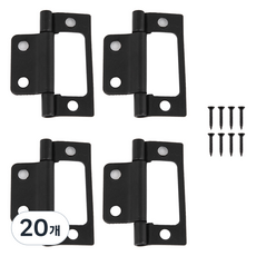 철물대장 가구 이지 경첩 블랙, 20개
