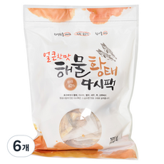 버섯꽃필때 해물황태 다시팩, 105g, 6개