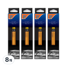 Alpha mall 附橡皮擦鉛筆 12p, 2B, 8個