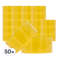 OKONG BOND 輕包裝用壓克力型封箱膠帶 50m x 48mm, 透明, 50個