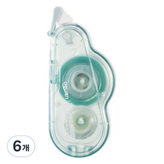 델리 구름 양면테이프 대용량 6mm x 12m, 그린, 6개