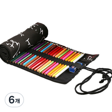 Allode 帆布捲簾式色鉛筆袋 72色 82 x 20 cm, 13 黑色書法, 6個