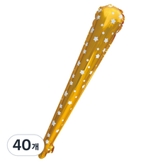 Akako 趣味應援棒氣球, 40個, 金色