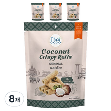 thaicoco 椰子捲心酥 原味, 8包, 140g