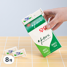 LEC 乳牛牛奶盒密封夾, 白色, 8個