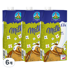 Lowicz 全脂保久乳, 6個, 1L