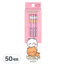 ii GEN 一正 烏龜鉛筆 4支組 B, 粉色, 50套