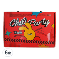 DoGa 杜甲 香酥脆椒派對禮盒, 髮箍氣球2入 + 創意卡片4入 + 設計貼紙 圖案隨機 4入 + 香酥脆椒 30g 4包, 6盒