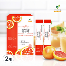 快樂露台康普茶葡萄柚, 5g, 15條, 2盒