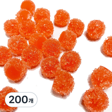데코덴 알사탕 크런치 슬라임 재료, 200개, 레드오렌지