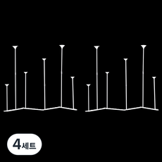 파티쇼 NEW 안전 풍선 스탠드 슬림 세트, 4세트