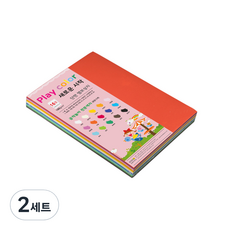 paperculture Play Color 綜合色紙 180g 16開 100張, 15色, 2套