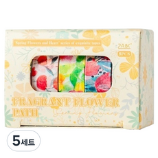 미소로운 다꾸 마스킹테이프 1cm x 2m 5종 세트, style13, 5세트