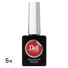 Deli Beauty Easy Peel-Off Base Gel 10ml, 透明, 5個