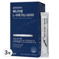 모어네이처 에너지업 L 아르기닌 샤인머스켓맛 6000 15p, 270ml, 3개
