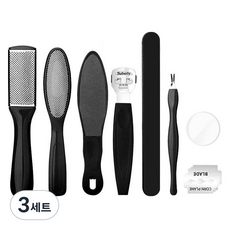 올이즈유 스크럽 발각질 제거기 세트 블랙 8종, 3세트, 76g