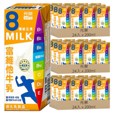 光泉 富維他牛乳, 200ml, 72入