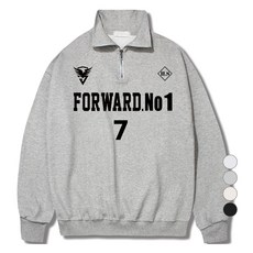 ILLUSO 男女共用 Forward7 柔軟特級雙面棉半拉鍊Anorak大學T
