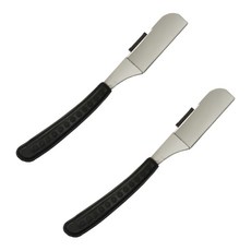 理髮店剃須刀直刀片剃須刀, 1入, 2個