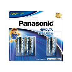 Panasonic 台灣公司貨 Evolta 鈦元素鹼性電池 4號, 10顆, 1組