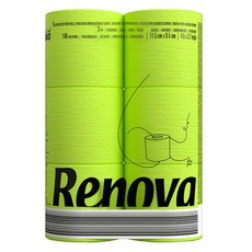 Renova 黑標彩色捲筒衛生紙 綠色, 6捲, 1袋, 16.1m