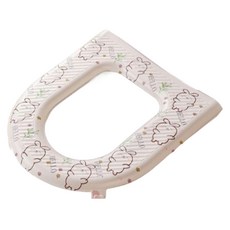 Solmion 柔軟提把馬桶坐墊, 兔子, 1個