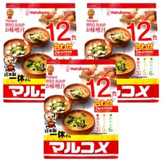 Marukome 一休綜合即食味噌湯, 216g, 3袋