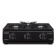 키오떼 컬러 가스레인지 3구, 스톤블랙 LF301S, LPG