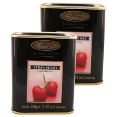 프리미어스티 스퀘어캐디 스트로베리 홍차, 100g, 2개, 1개입