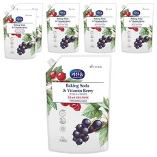 키친솝 베이킹소다 비타민베리 주방세제 R, 1L, 6개