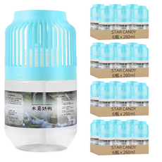 STAR CANDY 浴室清新香氛 6瓶, 木質珙桐, 260ml, 4袋