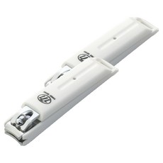 THREE SEVEN 路易本 單色調 柔和剪裁 防飛濺 堅固 高級指甲剪, 2個, 白色