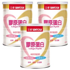 SENTOSA 三多 膠原蛋白 小分子 無糖 無膽固醇 德國GELITA原料, 300g, 3罐