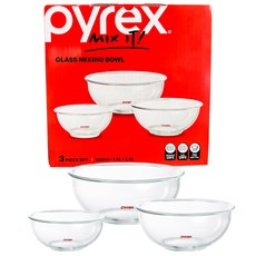 Corelle Brands 康寧餐具 Pyrex 攪拌碗3件組, 攪拌碗 2.4L + 1.4L + 880ml, 1套