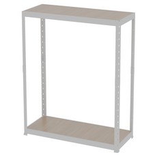 랙셈블 국내 제조 선반, 화이트, 2단